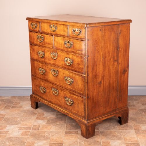 EARLY 18THC INLAID WALNUT CHEST OF DRAWERS - ADDITIONAL PHOTO 10