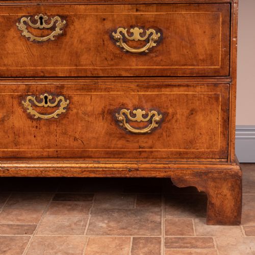 EARLY 18THC INLAID WALNUT CHEST OF DRAWERS - ADDITIONAL PHOTO 20