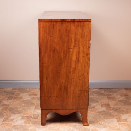 EARLY 19THC MAHOGANY CHEST OF DRAWERS - ADDITIONAL PHOTO 4
