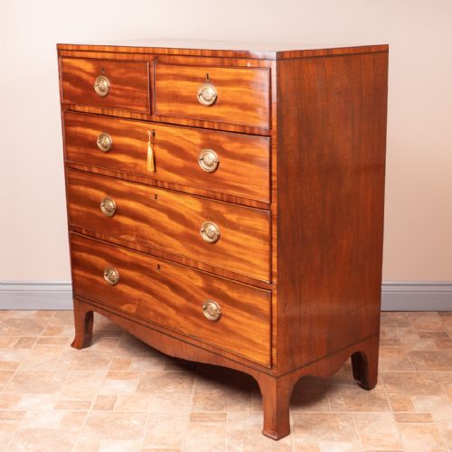EARLY 19THC MAHOGANY CHEST OF DRAWERS - ADDITIONAL PHOTO 7