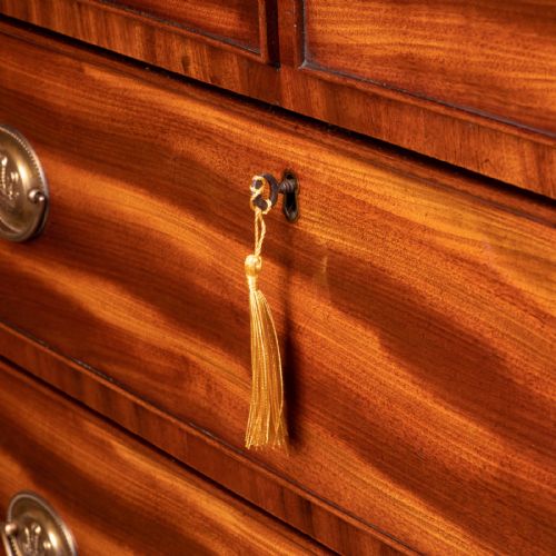 EARLY 19THC MAHOGANY CHEST OF DRAWERS - ADDITIONAL PHOTO 11