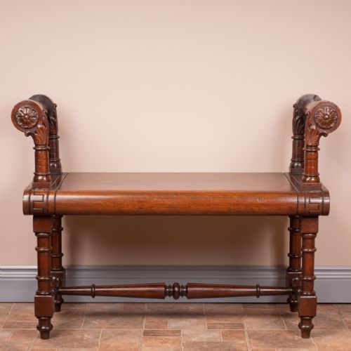 WALNUT HALL BENCH - ADDITIONAL PHOTO 2