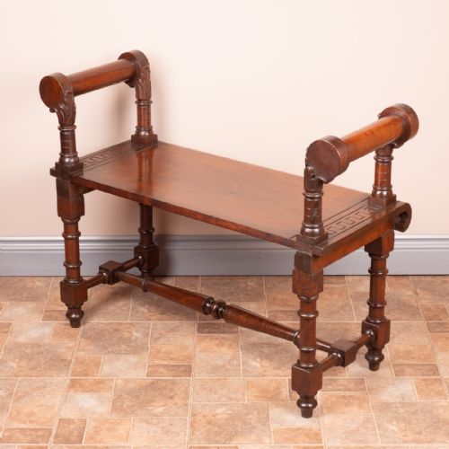 WALNUT HALL BENCH - ADDITIONAL PHOTO 8