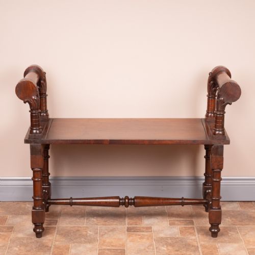 WALNUT HALL BENCH - ADDITIONAL PHOTO 9