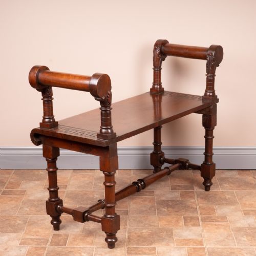 WALNUT HALL BENCH - ADDITIONAL PHOTO 10
