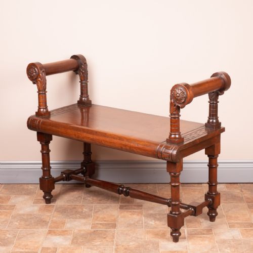 WALNUT HALL BENCH - ADDITIONAL PHOTO 12