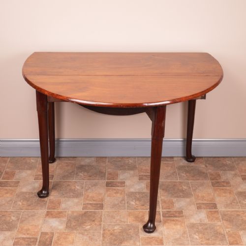 GEORGIAN MAHOGANY PAD FOOT DROP LEAF TABLE - ADDITIONAL PHOTO 3