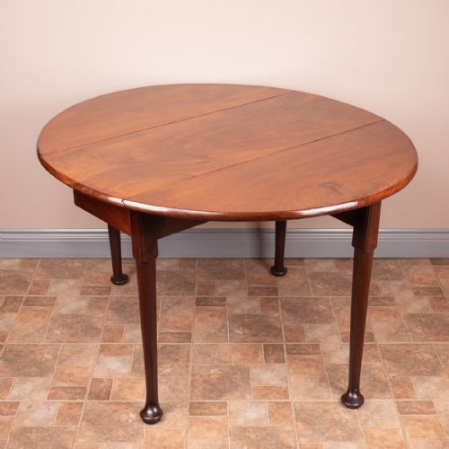 GEORGIAN MAHOGANY PAD FOOT DROP LEAF TABLE - ADDITIONAL PHOTO 13