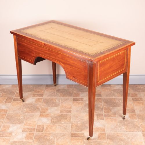 GOOD QUALITY EDWARDIAN INLAID MAHOGANY WRITING TABLE - ADDITIONAL PHOTO 16
