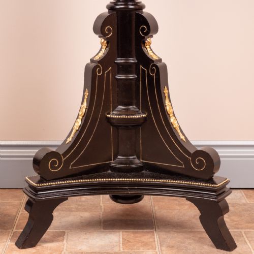 PAIR OF EBONISED HIGHLY DECORATIVE TORCHERES - ADDITIONAL PHOTO 7