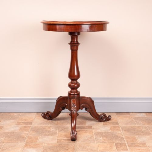 VICTORIAN ROUND MAHOGANY OCCASIONAL TABLE - ADDITIONAL PHOTO 1