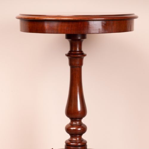 VICTORIAN ROUND MAHOGANY OCCASIONAL TABLE - ADDITIONAL PHOTO 3