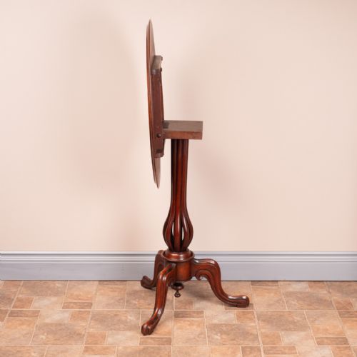 GOOD QUALITY MARQUETRY WALNUT OCCASIONAL TIP TABLE - ADDITIONAL PHOTO 11