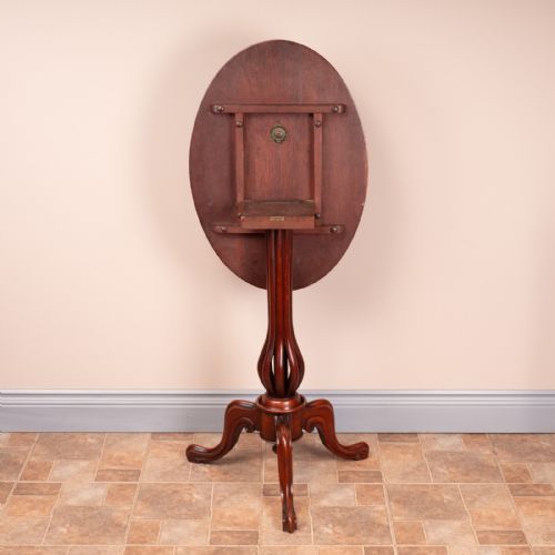 GOOD QUALITY MARQUETRY WALNUT OCCASIONAL TIP TABLE - ADDITIONAL PHOTO 12