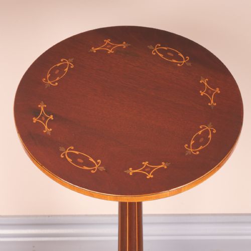 GOOD QUALITY MARQUETRY MAHOGANY WINE TABLE - ADDITIONAL PHOTO 4