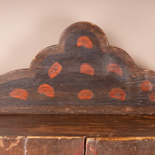 19THC SPANISH PAINTED 2 DOOR CUPBOARD - ADDITIONAL PHOTO 4