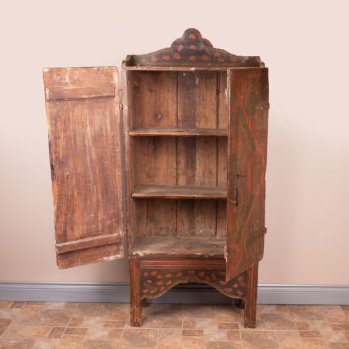 19THC SPANISH PAINTED 2 DOOR CUPBOARD - ADDITIONAL PHOTO 6