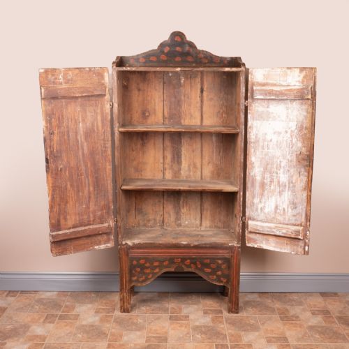 19THC SPANISH PAINTED 2 DOOR CUPBOARD - ADDITIONAL PHOTO 7