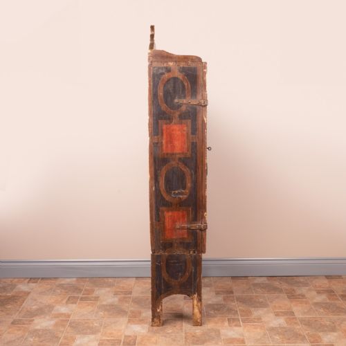 19THC SPANISH PAINTED 2 DOOR CUPBOARD - ADDITIONAL PHOTO 11