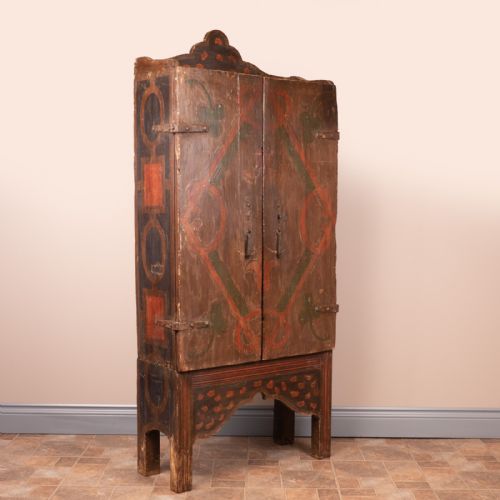 19THC SPANISH PAINTED 2 DOOR CUPBOARD - ADDITIONAL PHOTO 13