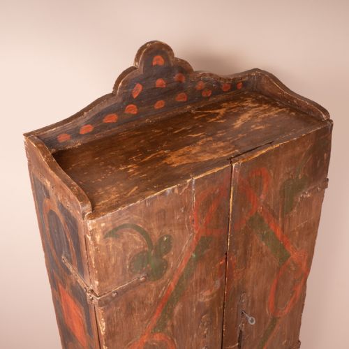19THC SPANISH PAINTED 2 DOOR CUPBOARD - ADDITIONAL PHOTO 14