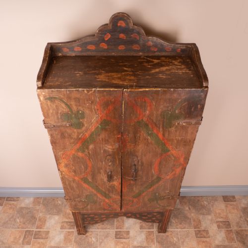19THC SPANISH PAINTED 2 DOOR CUPBOARD - ADDITIONAL PHOTO 17