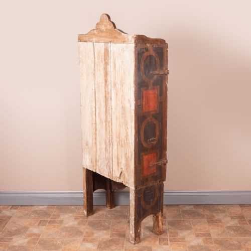 19THC SPANISH PAINTED 2 DOOR CUPBOARD - ADDITIONAL PHOTO 20