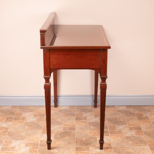 EDWARDIAN INLAID MAHOGANY 2 DRAWER SIDE TABLE - ADDITIONAL PHOTO 7