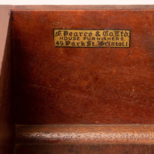 EDWARDIAN INLAID MAHOGANY 2 DRAWER SIDE TABLE - ADDITIONAL PHOTO 11