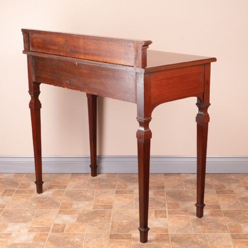 EDWARDIAN INLAID MAHOGANY 2 DRAWER SIDE TABLE - ADDITIONAL PHOTO 12