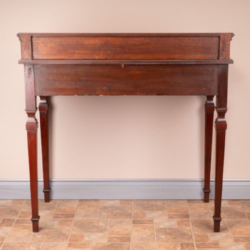 EDWARDIAN INLAID MAHOGANY 2 DRAWER SIDE TABLE - ADDITIONAL PHOTO 13