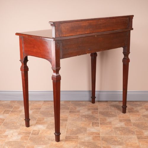 EDWARDIAN INLAID MAHOGANY 2 DRAWER SIDE TABLE - ADDITIONAL PHOTO 14
