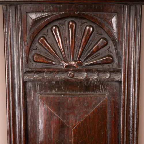 CARVED OAK HIGH BACKED SIDE CHAIR - ADDITIONAL PHOTO 6
