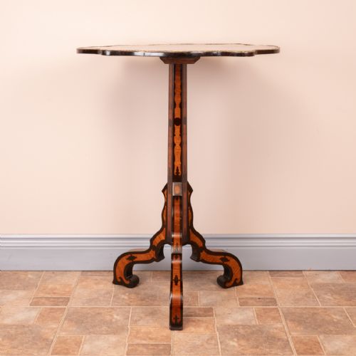19THC MARQUETRY TRIPOD TABLE - ADDITIONAL PHOTO 1