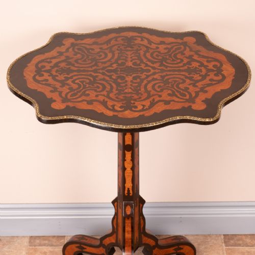 19THC MARQUETRY TRIPOD TABLE - ADDITIONAL PHOTO 3