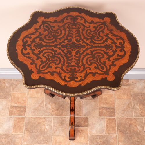 19THC MARQUETRY TRIPOD TABLE - ADDITIONAL PHOTO 4