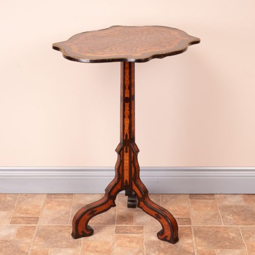 19THC MARQUETRY TRIPOD TABLE - ADDITIONAL PHOTO 7