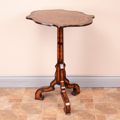 19THC MARQUETRY TRIPOD TABLE - ADDITIONAL PHOTO 9