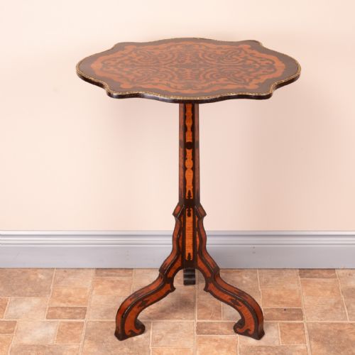 19THC MARQUETRY TRIPOD TABLE - ADDITIONAL PHOTO 10