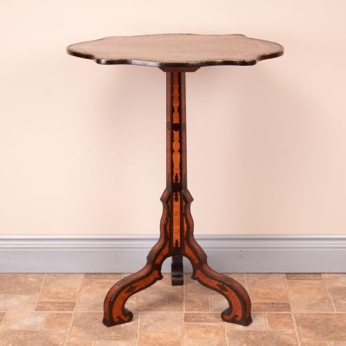 19THC MARQUETRY TRIPOD TABLE - ADDITIONAL PHOTO 11