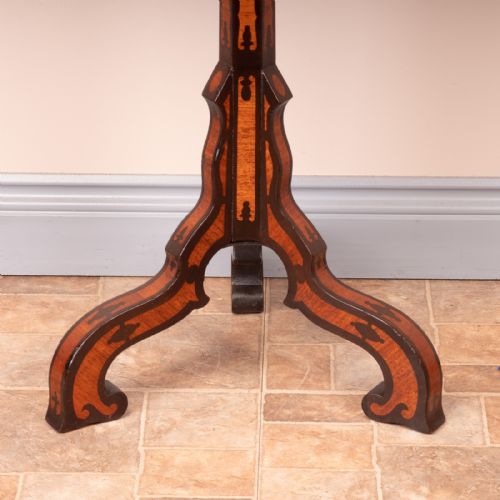 19THC MARQUETRY TRIPOD TABLE - ADDITIONAL PHOTO 12