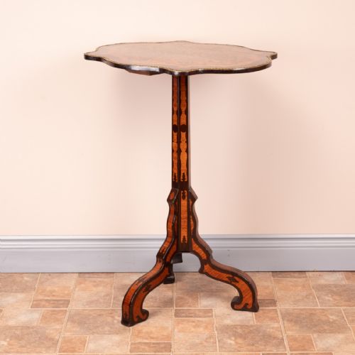19THC MARQUETRY TRIPOD TABLE - ADDITIONAL PHOTO 14