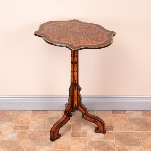 19THC MARQUETRY TRIPOD TABLE - ADDITIONAL PHOTO 15
