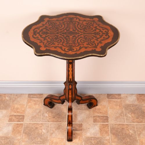 19THC MARQUETRY TRIPOD TABLE - ADDITIONAL PHOTO 16