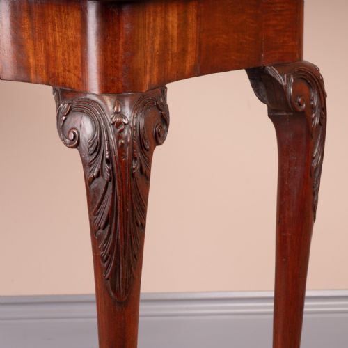 SERPENTINE SHAPED MAHOGANY WRITING TABLE - ADDITIONAL PHOTO 13