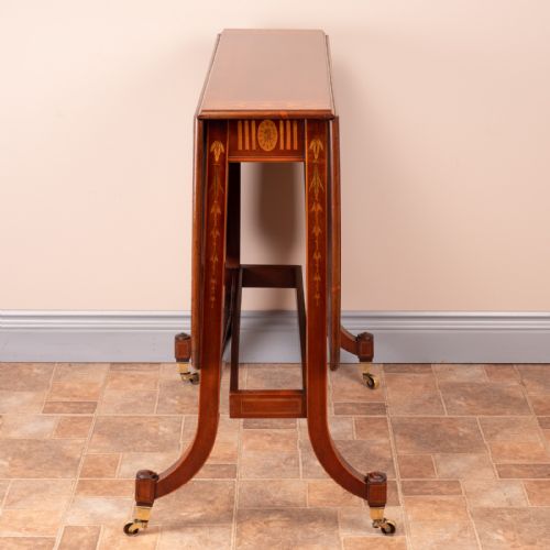 INLAID MAHOGANY EDWARDIAN SUTHERLAND TABLE - ADDITIONAL PHOTO 3