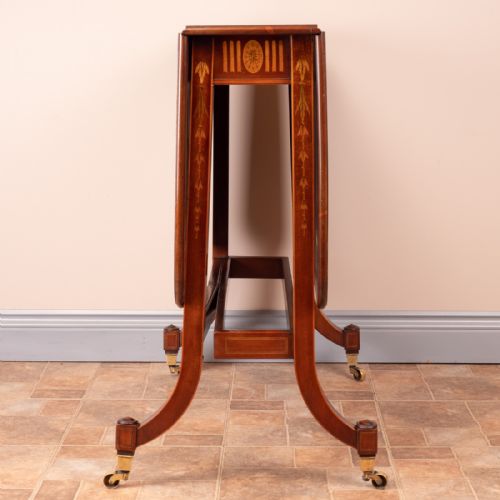 INLAID MAHOGANY EDWARDIAN SUTHERLAND TABLE - ADDITIONAL PHOTO 4