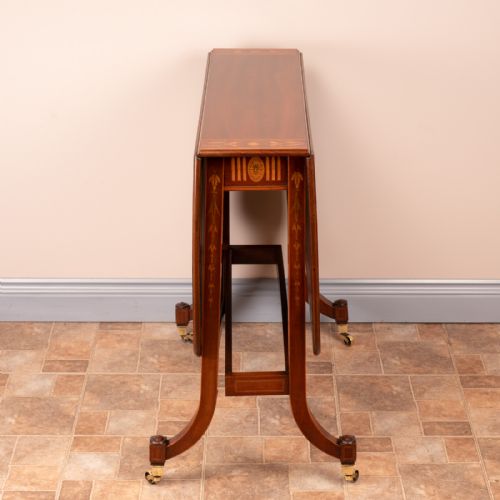INLAID MAHOGANY EDWARDIAN SUTHERLAND TABLE - ADDITIONAL PHOTO 9