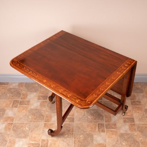 INLAID MAHOGANY EDWARDIAN SUTHERLAND TABLE - ADDITIONAL PHOTO 12