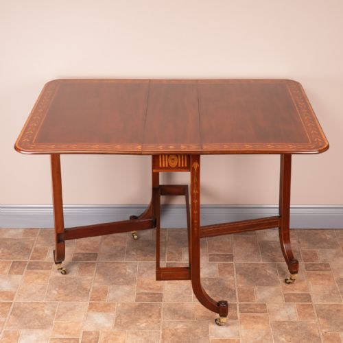 INLAID MAHOGANY EDWARDIAN SUTHERLAND TABLE - ADDITIONAL PHOTO 13